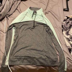 Gray and mint green long sleeve